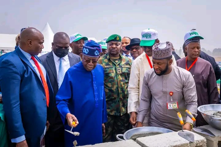 PRESIDENT TINUBU LAUNCHES CONSTRUCTION OF 3,112 HOUSING-UNIT RENEWED HOPE CITY IN ABUJA, SAYS EVERY NIGERIAN DESERVES DECENT AND AFFORDABLE HOUSING