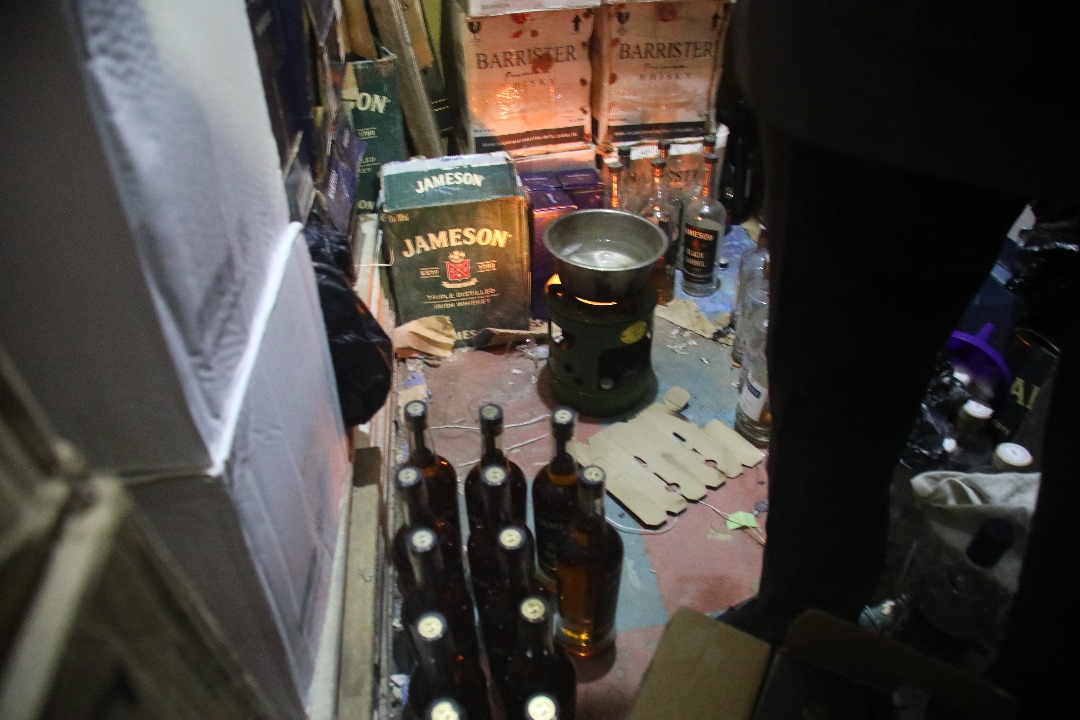 NAFDAC burst fake alcoholic producing factory, seizes over ₦200m items