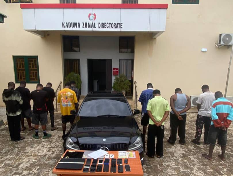 EFCC Arrests 11 Suspected Internet Fraudsters in Kaduna