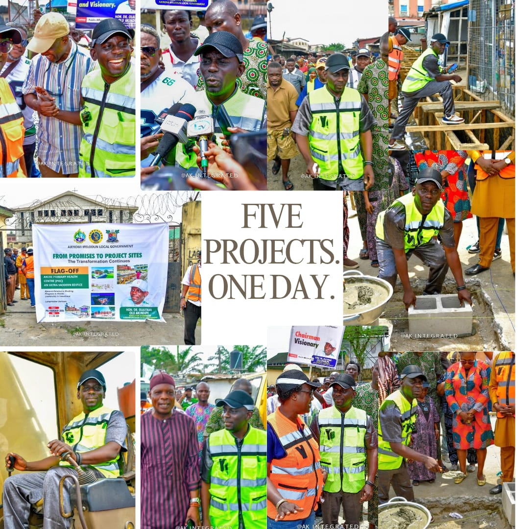 Five Projects, One Day: Ajeromi-Ifelodun Demonstrates Gains of Tinubu’s Local Government Reforms