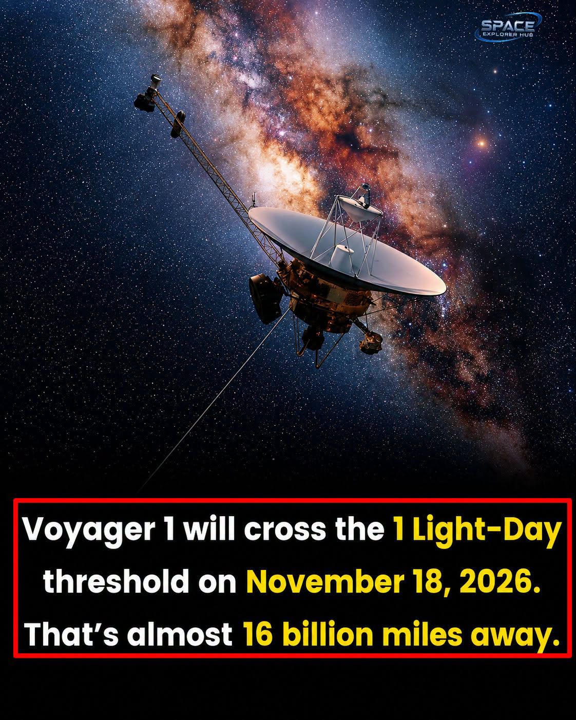 49 Years in Space: Voyager 1 Nears Historic One-Light-Day Milestone